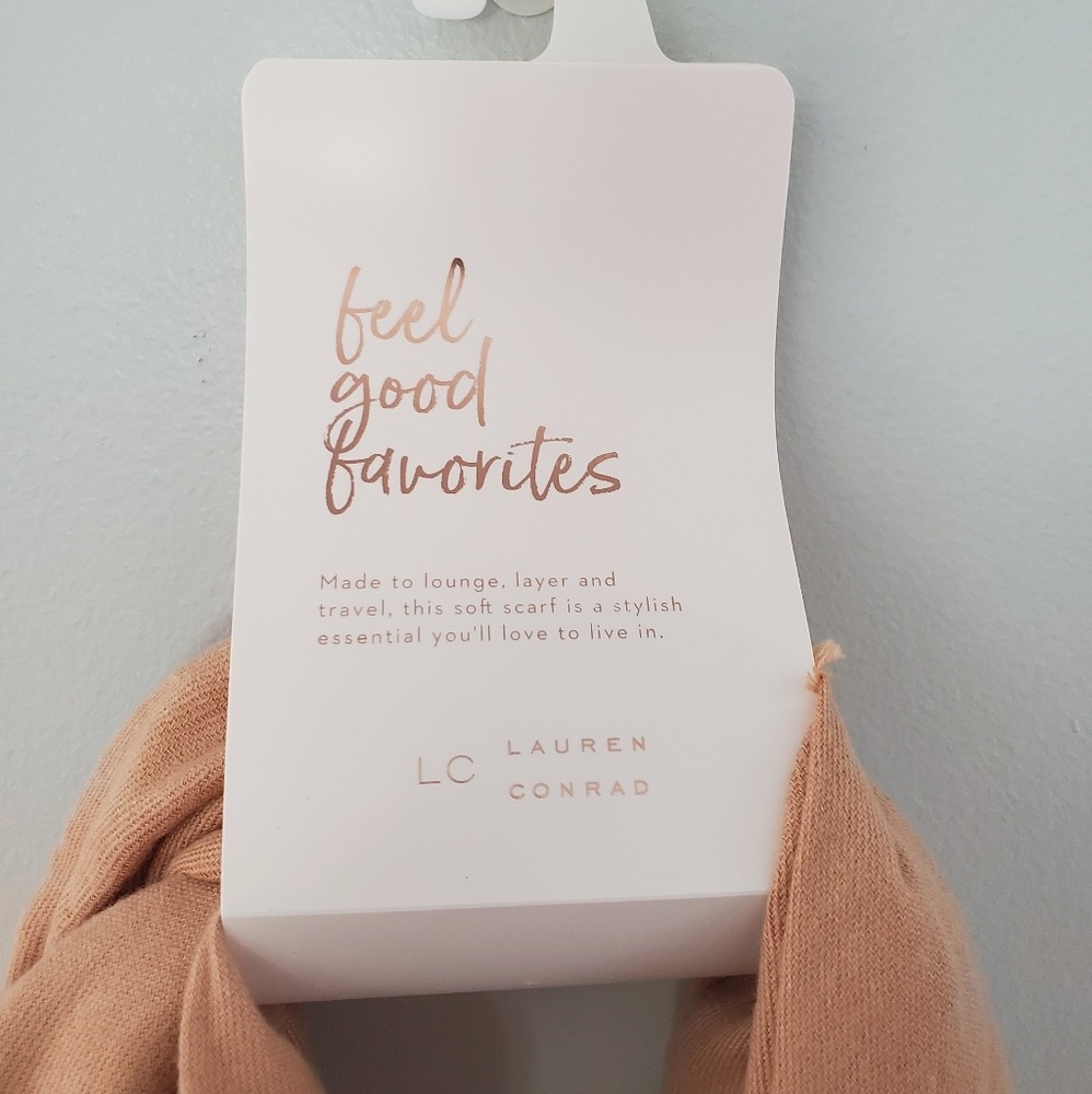 LC Lauren Conrad soft touch square scarf camel - Picture 2 of 5